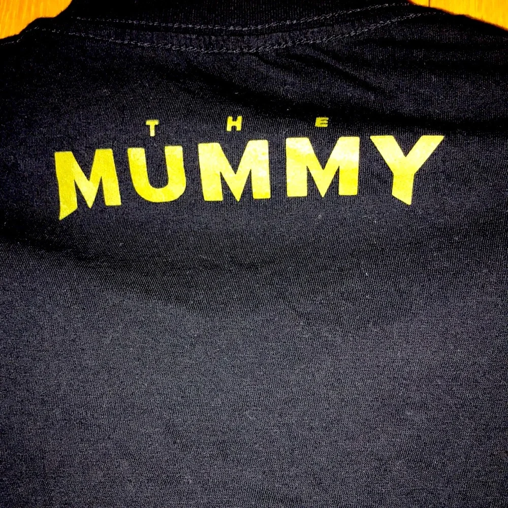 NEW movie THE MUMMY men’s large black soft cotton graphic tee t shirt